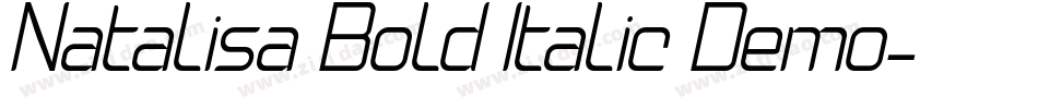 Natalisa Bold Italic Demo字体转换